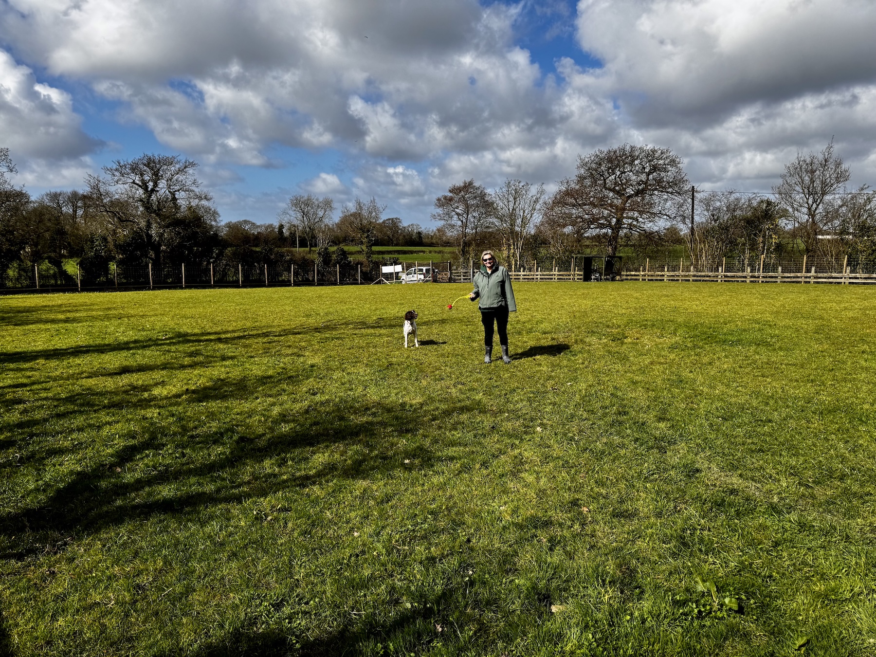 dog field in goosnargh mear longridge lancashire