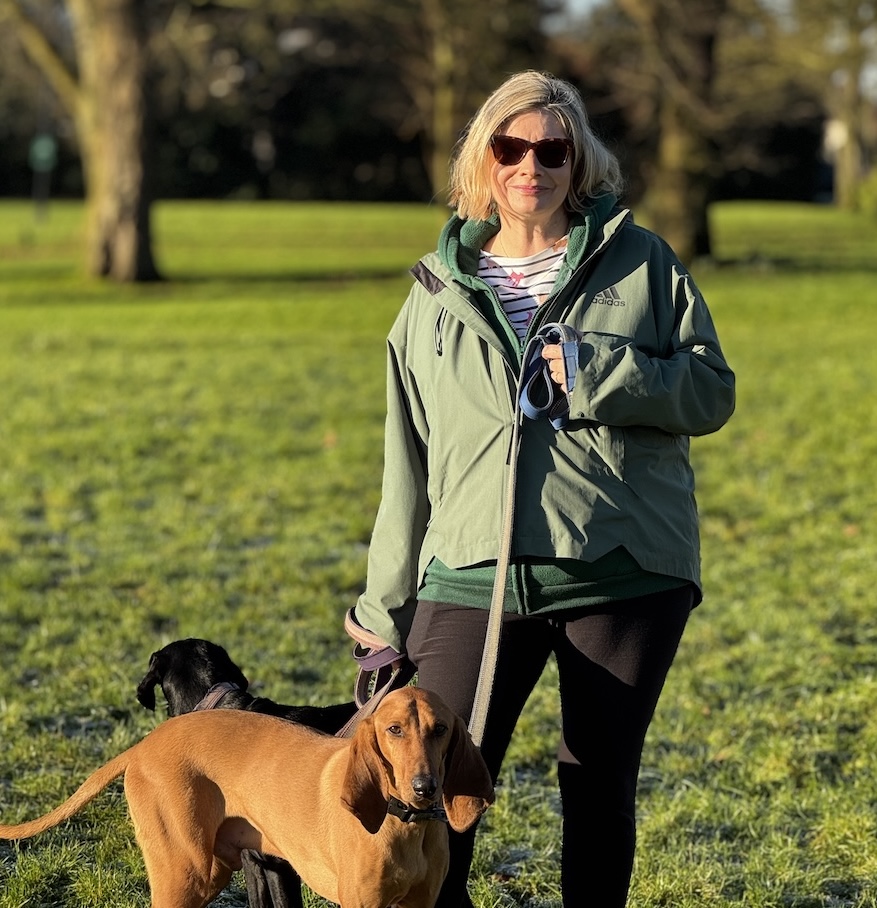 ruth in her private dog walking field